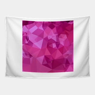 Deep Pink Abstract Low Polygon Background Tapestry