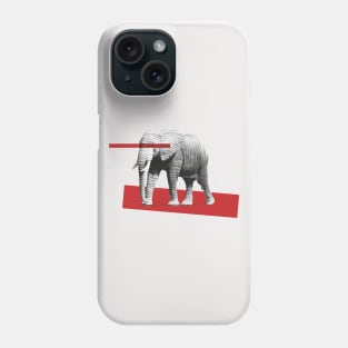 elephant behind bars Phone Case