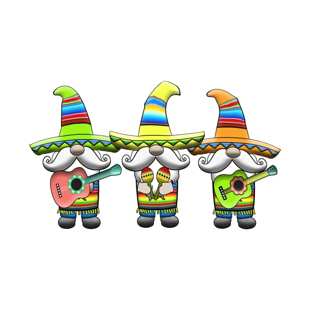 3 Mexican Gnomes Happy Cinco De Mayo Siesta Fiesta Funny by Kdeal12