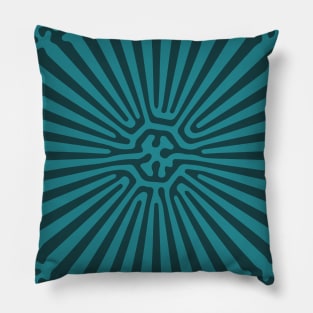 Reaction Diffusion Ornament (Green) Pillow