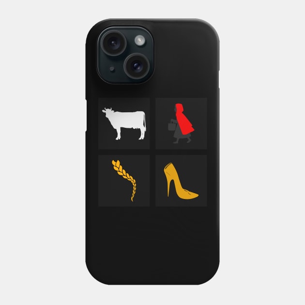 Cow, cape, hair & slipper Phone Case by byebyesally