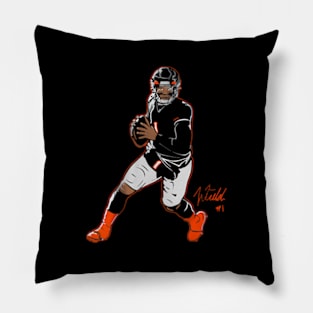 Justin Fields Superstar Pose Pillow