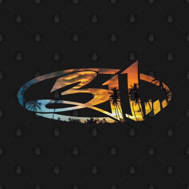 311 Sunset Beach Logo by dddusik random art