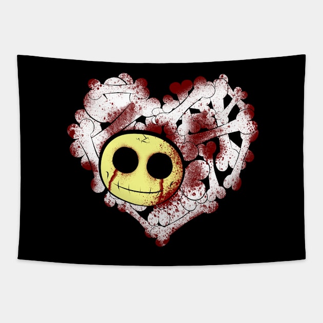 Skullheart Tapestry by yahper