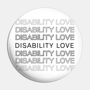 Disability Love ver. 5 Black Pin