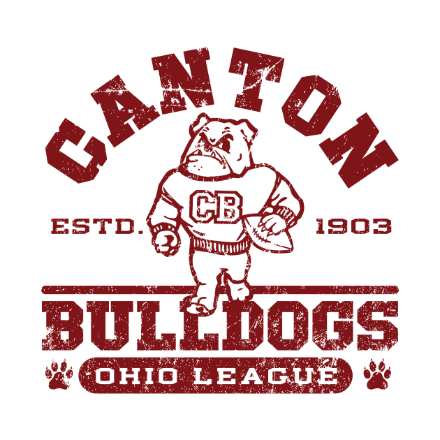 Canton Bulldogs Football by MindsparkCreative