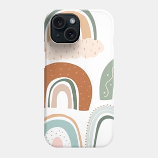 Organic Minimalist Pastel Rainbows Phone Case