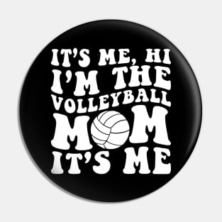 Volleyball Mom Pin