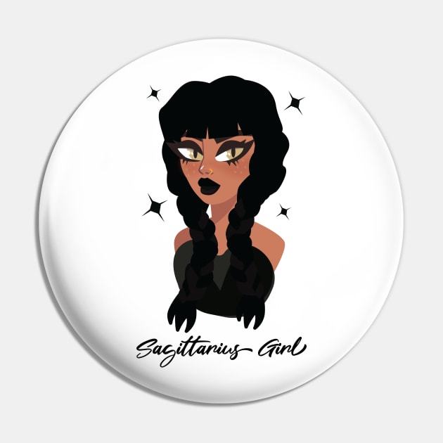 Sagittarius Girl Zodiac Sign Astrology Pin by Science Puns