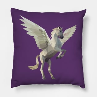 White Pegasus Pillow