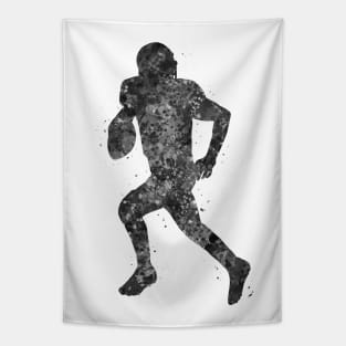 American football black and white Tapestry