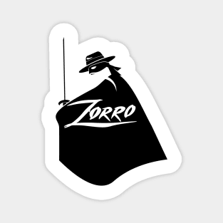 Zorro Black and white Magnet