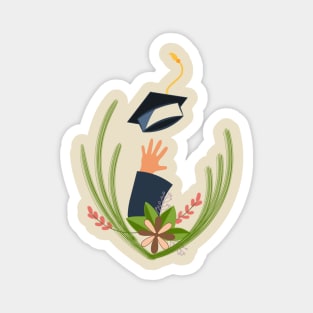 graduation day aesthetic Magnet