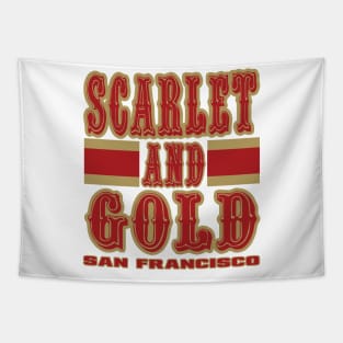 SF LYFE Scarlet and Gold Tapestry