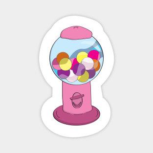 Sugar Rush - Pink Bubblegum Machine Magnet