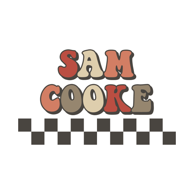 Sam Cooke Checkered Retro Groovy Style by Lucas Bearmonster