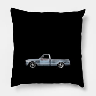 Chevy C-10 Pickup - black Pillow