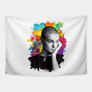 Sinéad O'Connor - Splash Color Fun Design Tapestry