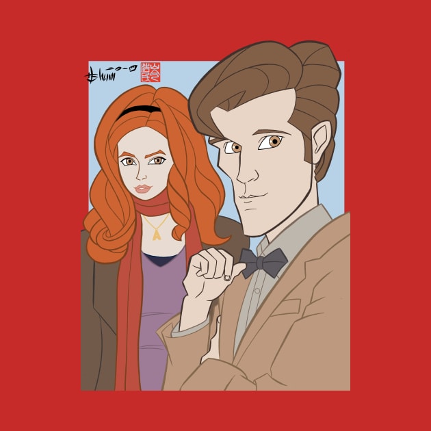 The Doctor and Amy by howardshum