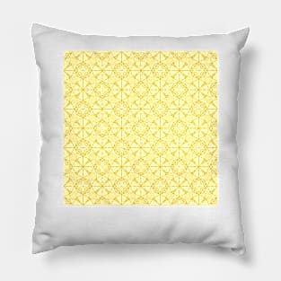 Geo Squares 2 Yellow Pillow