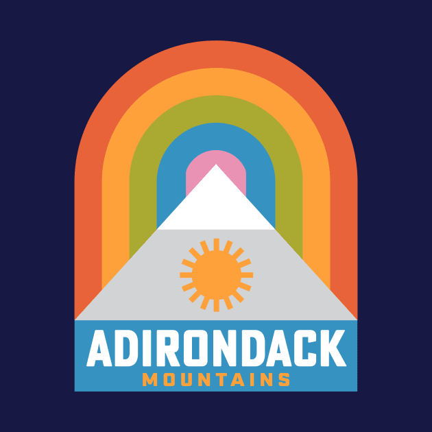 Adirondack Mountains New York Rainbow Hiking by PodDesignShop