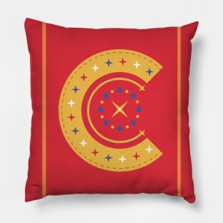 C letter design Pillow