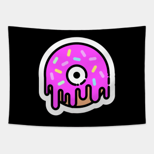 Donut // Line Art Sticker Tapestry