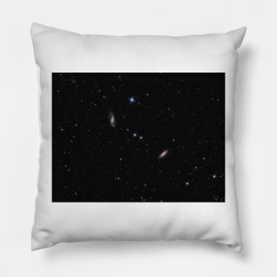 Galaxy NGC 4536, NGC 4527 and NGC 4533 in constellation Virgo Pillow
