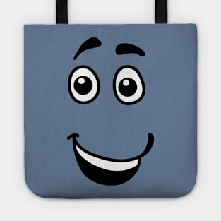 funny comic cartoon face Tote