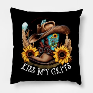 Kiss My Grits Pillow