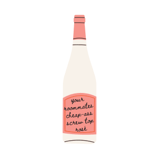 Your roommates cheap-ass screw top rose - inspired by Taylor Swift - Midnights - Maroon T-Shirt