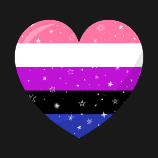 Genderfluid Heart Pride T-Shirt