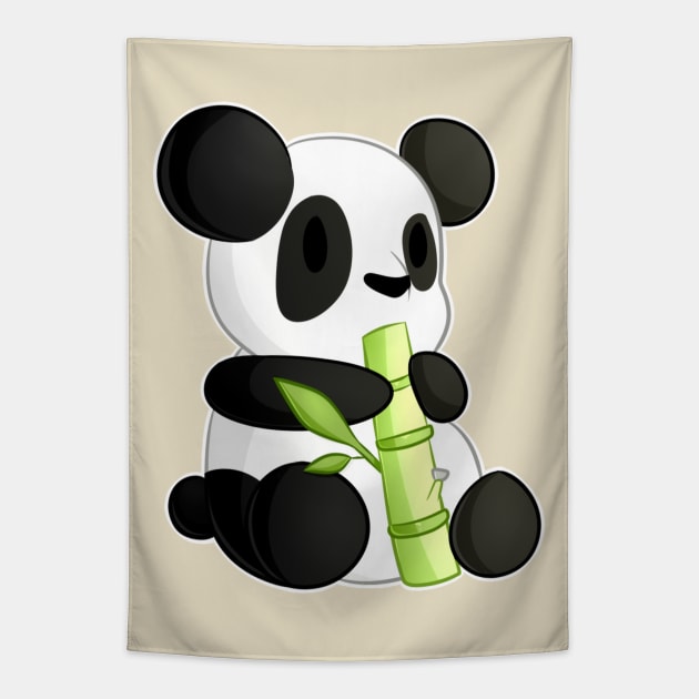 Panda Design Tapestry by PeachyArts