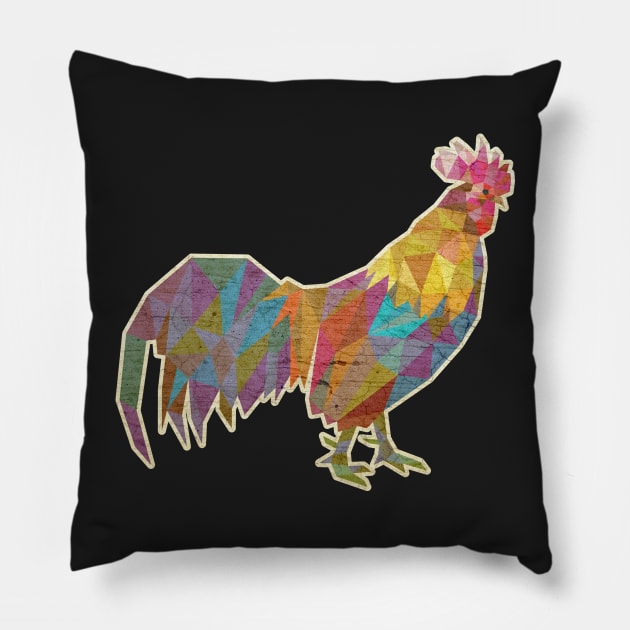 Rooster Lowpoly Pillow by tsign703