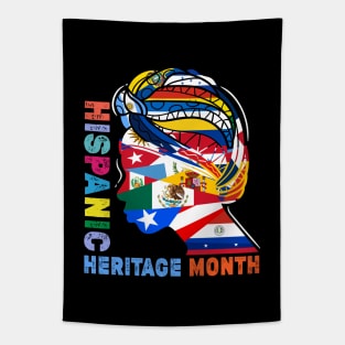 Hispanic Heritage Month Latino Countries Flags Proud Spanish Speaking American Tapestry