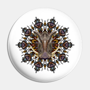 Warthog mandala Pin