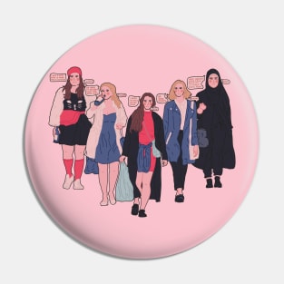 SKAM Girl Squad with quotes Pin