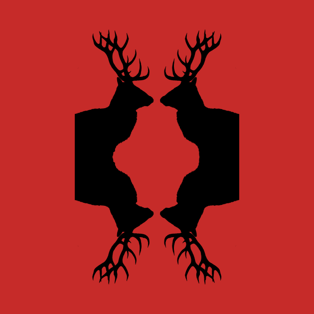 Stag Silhouette art by Simon-dell