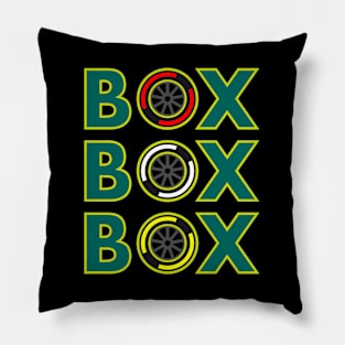 Box Box Box 'El Plan' F1 Tyre Compound Design Pillow