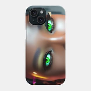 Cyberpunk Young Woman Phone Case