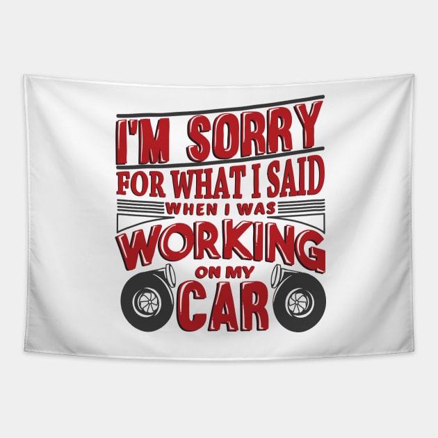 I'm sorry for when I was working on my car Tapestry by hoddynoddy