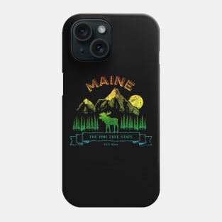 Maine Moose Mountain Phone Case