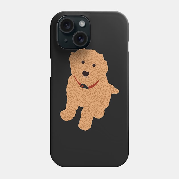 Golden Doodle Puppy! Sticker Phone Case by haleynicole11