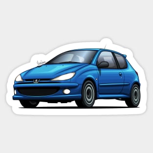 Lot de 2 stickers autocollants Peugeot 206- - Déco Sticker Store-8.99€