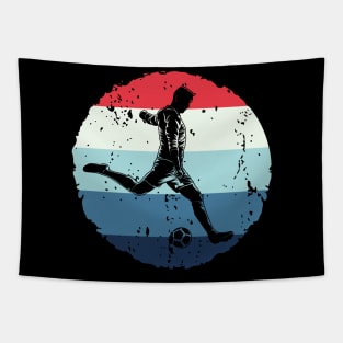 Retro Vintage Soccer Player Future Soccer Player Gift Tapestry