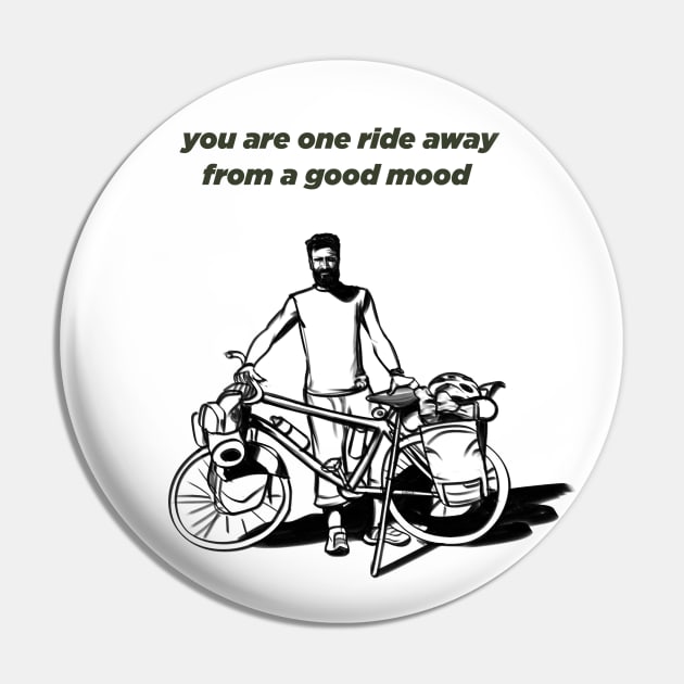 Cycling commando Pin by HurdyGurdy