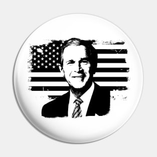 George W. Bush Portrait Pin