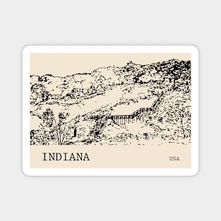 Indiana USA Magnet