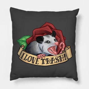 I Love Trash Pillow