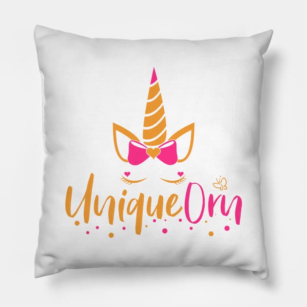 Unique Unicorn Butterfly Pillow by holger.brandt